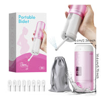 USB-C Rechargeable Handheld Electric Bidet Sprayer Waterproof Cleansing Bottle Compact for Travelers, Postpartum Mothers