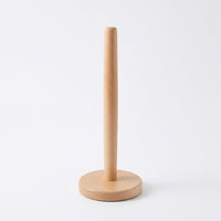 Dining Table Paper Towel Holder Stand, Freestanding Beech Wood Kitchen Roll Dispenser for Pantry, Stylish Korean Design, No-Drill Countertop Organizer