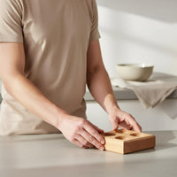 Wood Egg Holder Tray Smooth Finish Wooden Egg Tray for Pantry