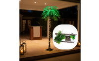 Tropical Design LED Palm Tree Lamp Eye-Catching Glowing Coconut Tree Waterproof Power Interface Party Decor Timer Switch for Event Planners, Hotel Owners, Poolside, Patio, Garden