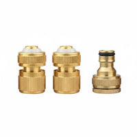 Quick Release Hose Fitting Universal 3/4 Inch Fit Quick Release Hose Adapter Water Pipe Tap Connector for Car Wash, Patio