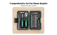 Tool Kit Bits Ratchet Screwdriver Set Anti-Slip Grip Ratchet Screwdriver and Set for DIY Enthusiasts, Home Repair