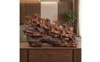 Rearing Horse Sculpture Glossy Finish Rearing Horse Statue Detailed Craftsmanship
