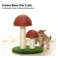 Long-Lasting Cat Scratcher with Bed Low-Shedding Sisal Cat Climbing Frame Space-Saving for Cats, Apartment, Play Area, Living Room