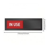 Rectangular Sliding Condition Sign Easy to Install Sign with Adhesive Backing Long-Lasting Vacant Occupied Slider Door Indicator Compact for Meeting Room, Office