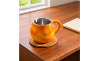Raised Texture Ceramic Mug One Handle Textured Mug