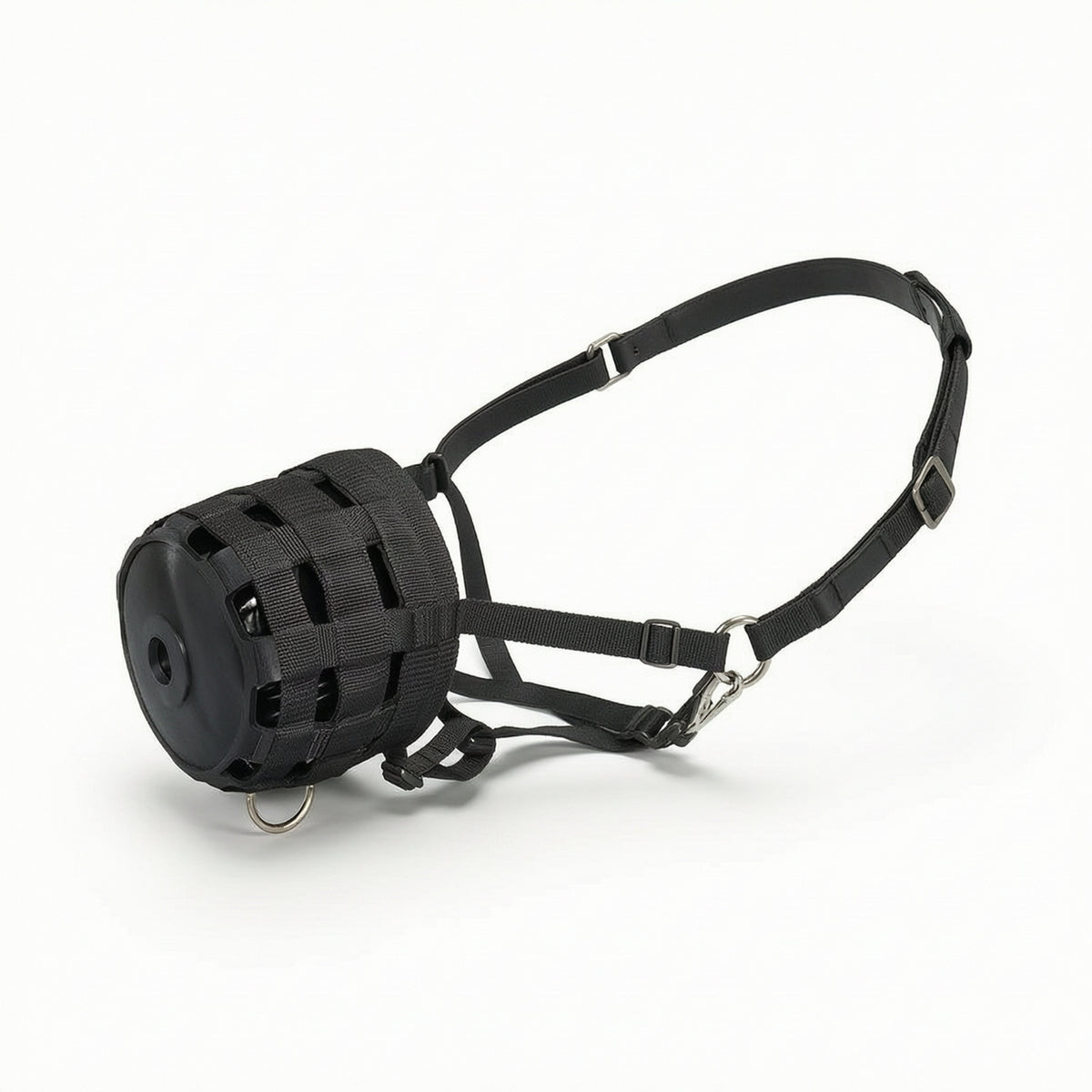 Padded Horse Muzzle with Halter Ventilated Horse Muzzle Lightweight Tack Nylon for Horses, Stable