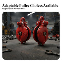 Anti-Drop Latch Heavy Duty Lifting Pulley High Load Capacity Swivel Lifting Pulley Long-Lasting Steel Construction Heavy Duty Snatch Block 360 Degree Rotation for Industrial Workers, Warehouse Personnel, Marine Applications, Warehouses, Workshops