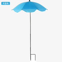 亚马逊跨境爆款 植物花卉防晒伞盆景盆栽遮阳伞防雨伞户外地插伞