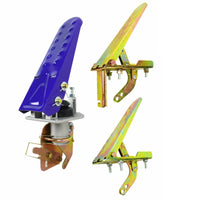 Zinc-Plated Throttle Pedal Assembly Mechanical Accelerator Pedal with Bracket Textured Industrial for Tricycles
