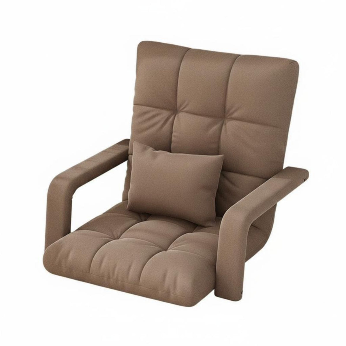 Foldable Design Adjustable Backrest Lounger Multi-Functional Adjustable Floor Lounger Padded Cushion Lounge Seat Sofa-Bed Convertible for Students, Young Adults, Gamers, Dorm Room, Bay Window, Bedroom, Reading