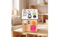 Wooden Busy House Interactive Activity House Educational Busy Board Toy Tactile for Playroom