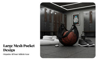 Portable Basketball Shoulder Bag Lightweight Mesh Basketball Bag Multi-Purpose for Training, Gym