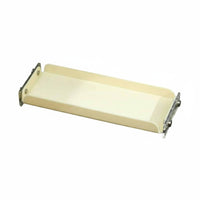Washroom Countertop Organizer Easy to Clean Acrylic Vanity Tray Raised Base Clear Single Tier Shelf for Kitchen Counter