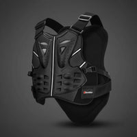 Breathable Motocross Shock Resistant Motocross Chest Protector Shockproof Motorcycle Protective Gear Vest Adjustable Straps for Terrain-Terrain
