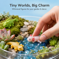 Realistic Hexagonal Dragon Lizard Figurines for DIY Micro Landscape Decor