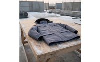 Wear-Resistant Anti-Static Safety Jacket Thickened & Warm Hooded Winter Work Coat Non-Shrinking Padded Work Parka Breathable for Workers, Men, Women, Construction Site, Factory, Warehouse, Outdoor