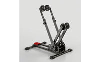 Space-Saving Two-Wheeler Parking Stand Anti-Slip Bike Stand with Adjustable Height Stable Foldable Bike Rack Heavy-Duty for Apartment