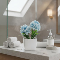 Mini Artificial Potted Plant Low Maintenance Small Fake Flower Pot Always Fresh Small Fake Flower in Pot for Desk, Office, Windowsill