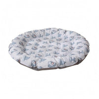 Padded Pet Cooling Mat Round Summer Pet Bed Mat Soft Portable for Warm Weather
