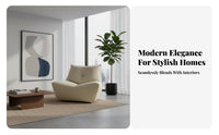Modern and aesthetics rotate Armchair with Ottoman Comfortable Padding Lounge Chair Ergonomic home design Seating High support Assistance for Readers, homeowners, Adults, Living Room, Bedroom, perusing Corner, Office