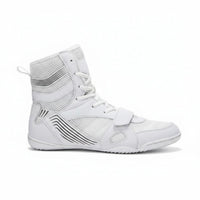 Highhigh-Top Athletic Shoes Breathable Mesh Boxing Shoes Hook-and-Loop Strap Sports Footwear