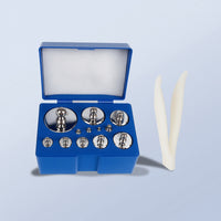 Foam-Lined Calibration Weight Set with Case and Tweezers Precision Weight Set with Tweezers Long-Lasting Weights Corrosion-Resistant for Science Laboratory