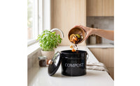 Kitchen Compost Bin Cylindrical Compost Bin with Lid Sturdy
