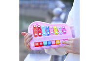 Xylophone with Mallets Educational Hand-Held Percussion Piano Well-Tuned Percussion Instrument for Young Children, Beginners, Home, Classroom