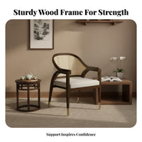 Modern Chinese & design Upholstered Side Chair hardwood Wood Frame Highrear Side Chair Indoor Furniture for Restaurant Owners, Interior Designers, householders, Hotel, teahouse House, Dining Room, Cafe