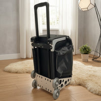 Rolling Makeup Case with Pull Handle Rolling Makeup Case Heavy-Duty for Studio