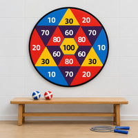 Concentric Zones Ball Toss Target Mat Large Numbers Scoring Target Cloth Bold Border Outdoor Game Flat for Parents, Children, Parent-Child Activities