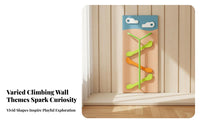 Kids Climbing Wall Early Education Indoor Sensory Climbing Panel and Stable Childrens Wall Mounted Gym for Children, Kindergarten, Home, Playroom