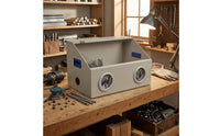 Cable Opening Dust-Proof Work Box Compact Tabletop Machine Enclosure Metal and Acrylic Transparent Top Enclosure