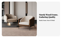Light Luxury design Upholstered Armchair Comfortable Seat Upholstered Tub Chair Modern Design Seating Furniture long-lasting Frame for Interior Designers, Business Owners, Hotel Lobby, Reception Area, Living Room, Bedroom