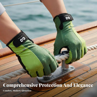 Diving Gloves Sun Protection Non-Slip Water Gloves Watersports Gear Ice Silk Material Safeguarding Hand Gear Cut-Resistant