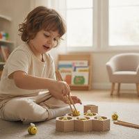 Bee Catching Game Educational Beehive Sorting Toy Educational for Homeschool