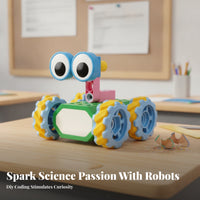 Brightly Colored Motorized Block Set Programmable STEM Robot Kit Educational Toy