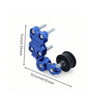 Replacement Motorcycle Chain Adjuster Easy to Adjust Chain Adjuster with Roller Wheel Anodized Hardware Machined for Mechanics