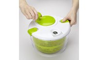 Perforated Basket Manual Salad Drainer Non-Slip Base Vegetable Drainer Hand Crank Strainer Bowl