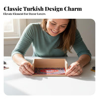 Intricate Pattern Miniature Turkish Rug Realistic Design 1:12 Scale Dollhouse Carpet Soft Texture for Hobbyists, Three-Dimensional Scene S