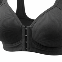 Support Bra with Front Closure for Women, No Underwire Full Coverage Comfort Design with Wide Straps for Everyday Wear, for Mature