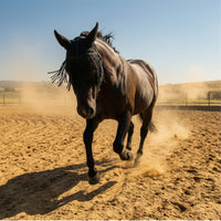 Breathable Horse Face Mask with Fringe Lightweight Horse Fly Mask with Ears Cool Tack Protection for Turnout