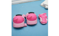 6 Pieces Shock Resistant Children's Skating Safety Gear Shock Absorbing Kids Knee Elbow Wrist Guards Set Adjustable Straps Kids Safety Gear Set Multisport Use for Toddlers, Skateboarding, Scootering, Cycling