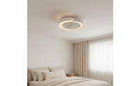 Dual Purpose Fandelier Space Saving Fan Ceiling Light Wireless Control LED Ceiling Fan for Bedroom, Dining Room