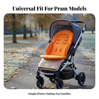 Warm and Heat-Storing Baby Stroller Cotton Mat Padded Thickened Stroller Pad Soft for Infants, Toddlers, Cold Weather, Outdoor, Highchair