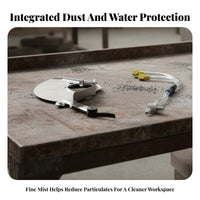 Water-Spraying Dust Cover Enhanced Safety Power Tool Accessory for Workshops