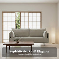 3-Seater Sofa Nordic design 3-Seater Fabric Settee Modern Minimalist Design Living Room Furnishing for Apartment Dwellers, Small Families, Bedroom