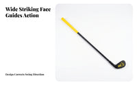 Flexible Shaft Indoor Swing Practice Club Flat Striking Face Grip Posture Training Club Jointed Design Golf Swing Practice Aid Smooth Finish for Indoors