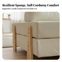 Foldable 4-in-1 Folding Lounger Space-Saving Fold-out Sleeper Ottoman Adjustable Backrest Convertible Sofa Removable Cover for Apartment Dwellers, Guests, Students, Small Areas, Bedroom, Home Office